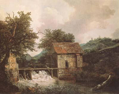 Jacob van Ruisdael Two Watermills and an open Sluice near Singraven (mk08)